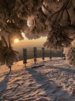 Зимний рассвет в Пятигорске, утро на горе Машук